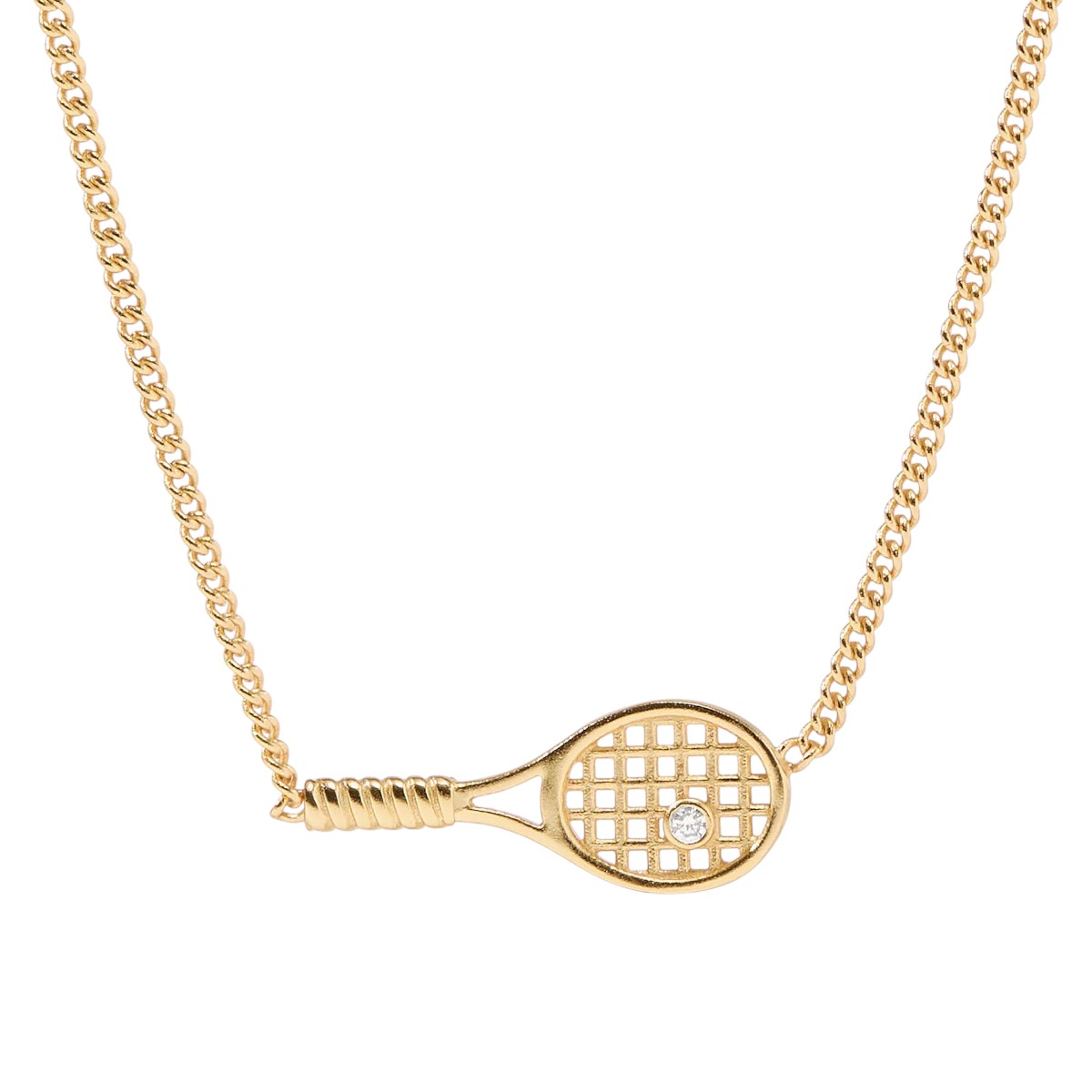 Julie Vos Tennis Racquet Delicate Necklace