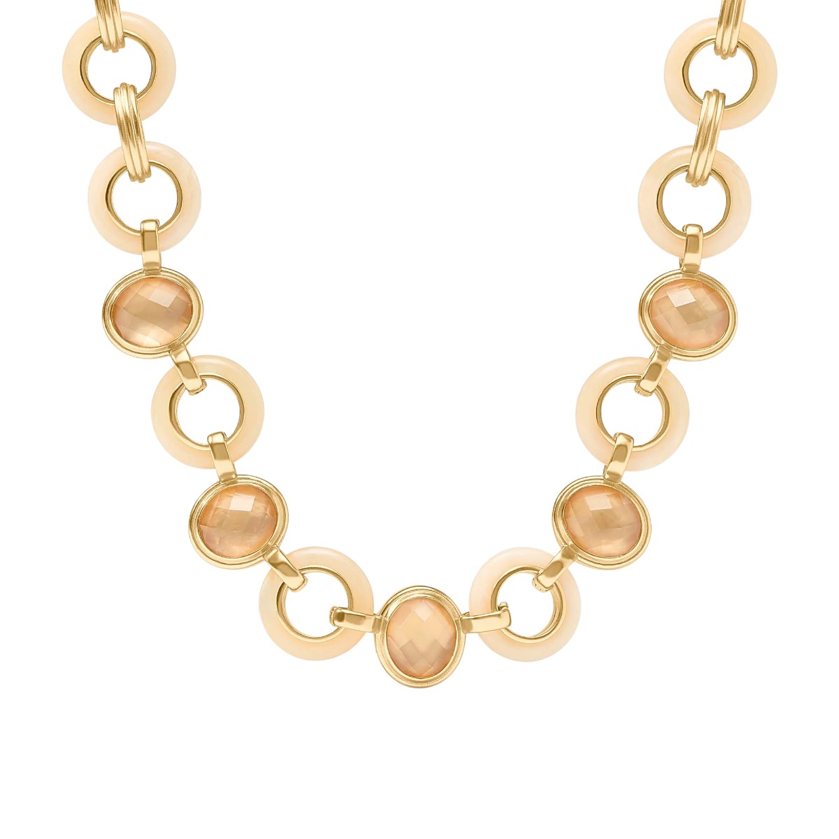 Julie Vos Carnaby Stone Necklace, Ivory