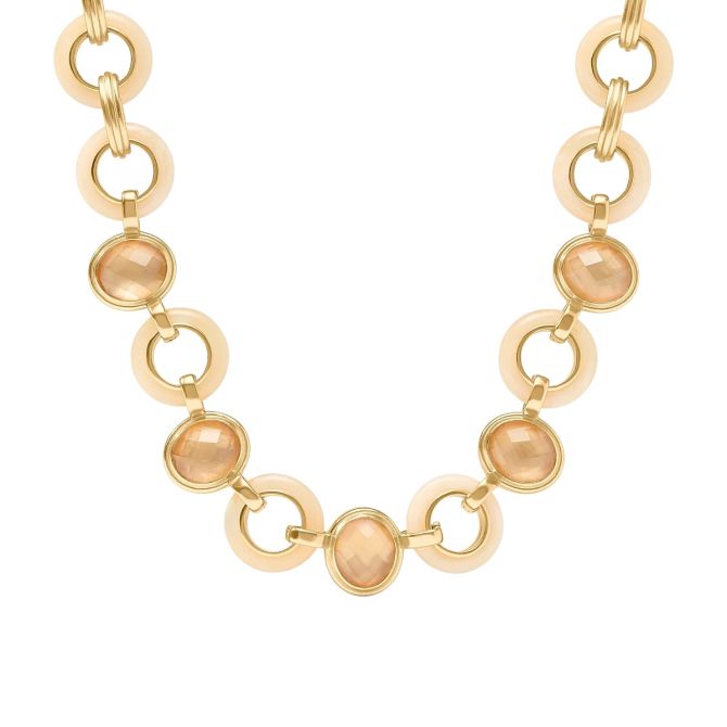 Julie Vos Carnaby Stone Necklace, Ivory