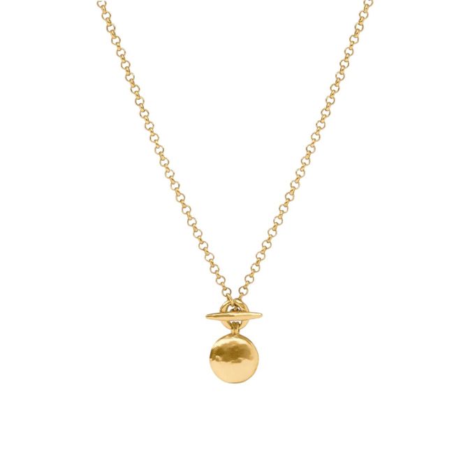 Julie Vos Solara Delicate Necklace, Yellow Gold Plated