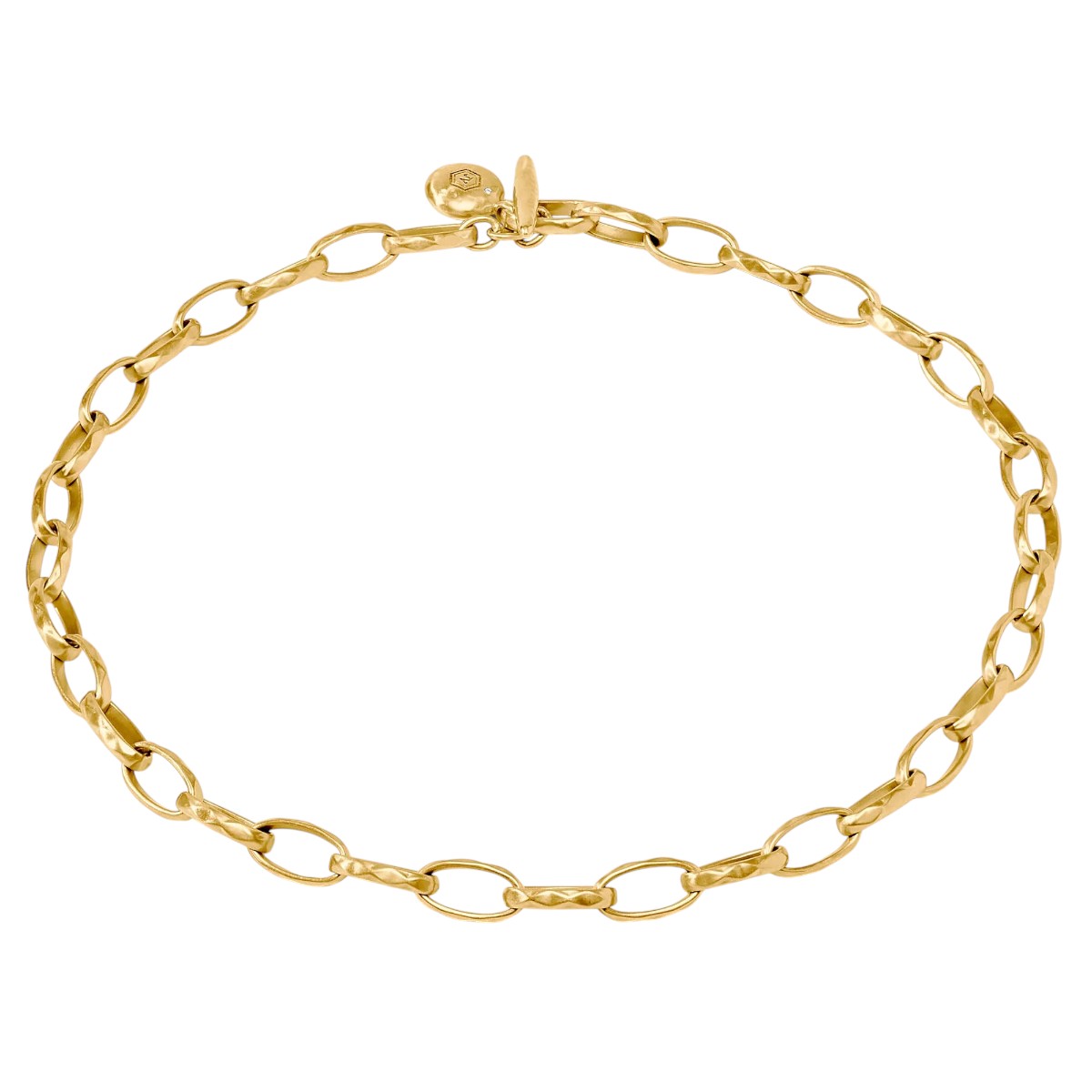 Julie Vos Solara Link Necklace, Yellow Gold Plated