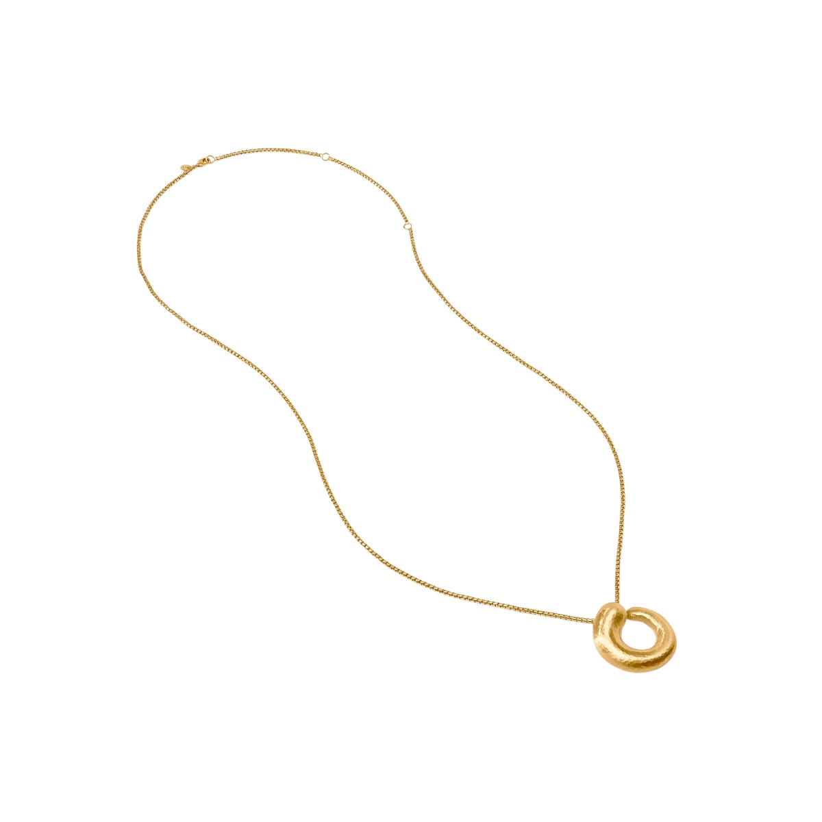 Julie Vos Solara Spiral Pendant Necklace, Yellow Gold Plated