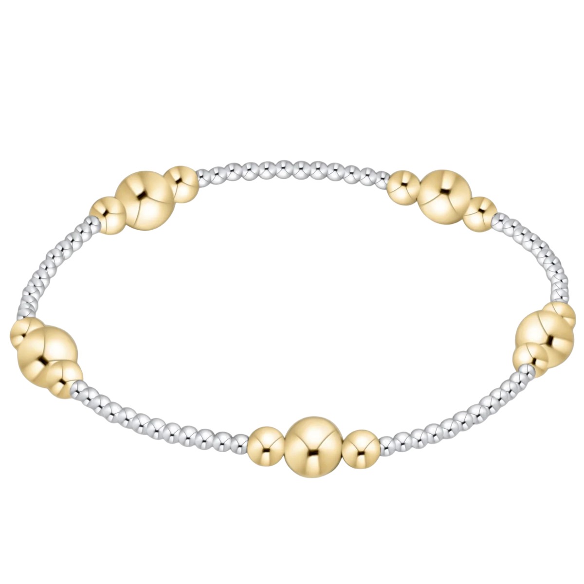 Enewton Purpose Gold 6mm Bead Bracelet, Mixed Metal