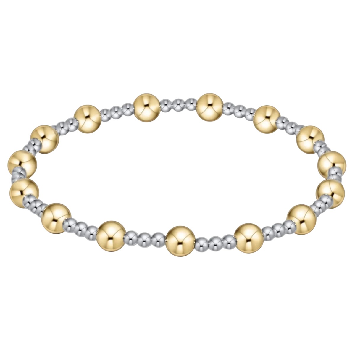 Enewton Classic Sincerity Pattern 5mm Bead Bracelet, Mixed Metal