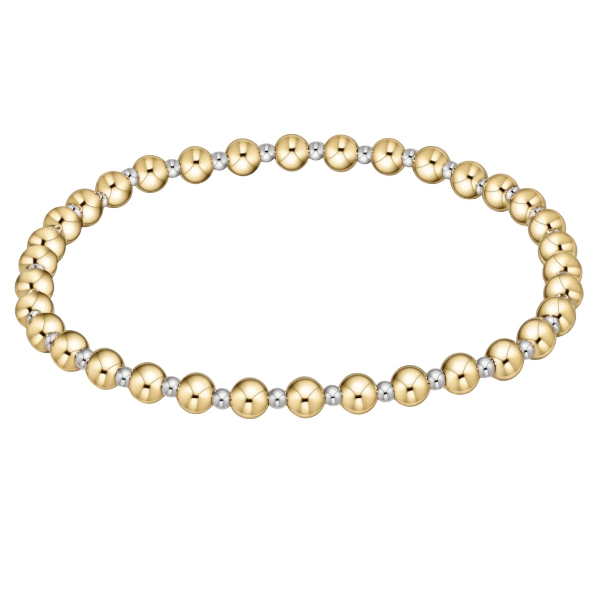 Enewton Classic Grateful Pattern 4mm Bead Bracelet, Mixed Metal