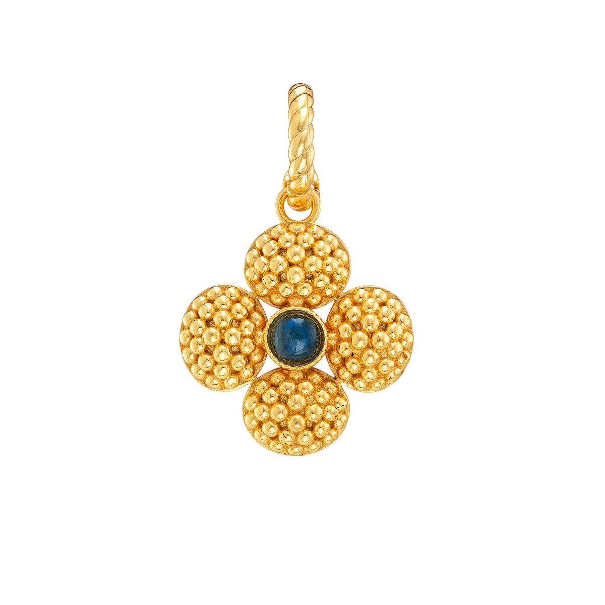 Capucine De Wulf Berry Clover Double Sided Pendant Charm, Blue Labradorite