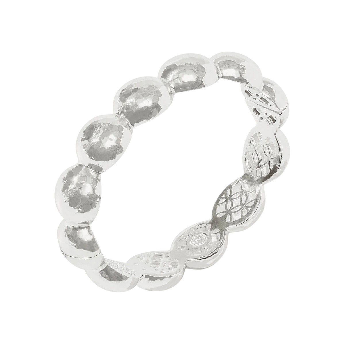 Julie Vos Solara Nova Hinge Bangle, Silver