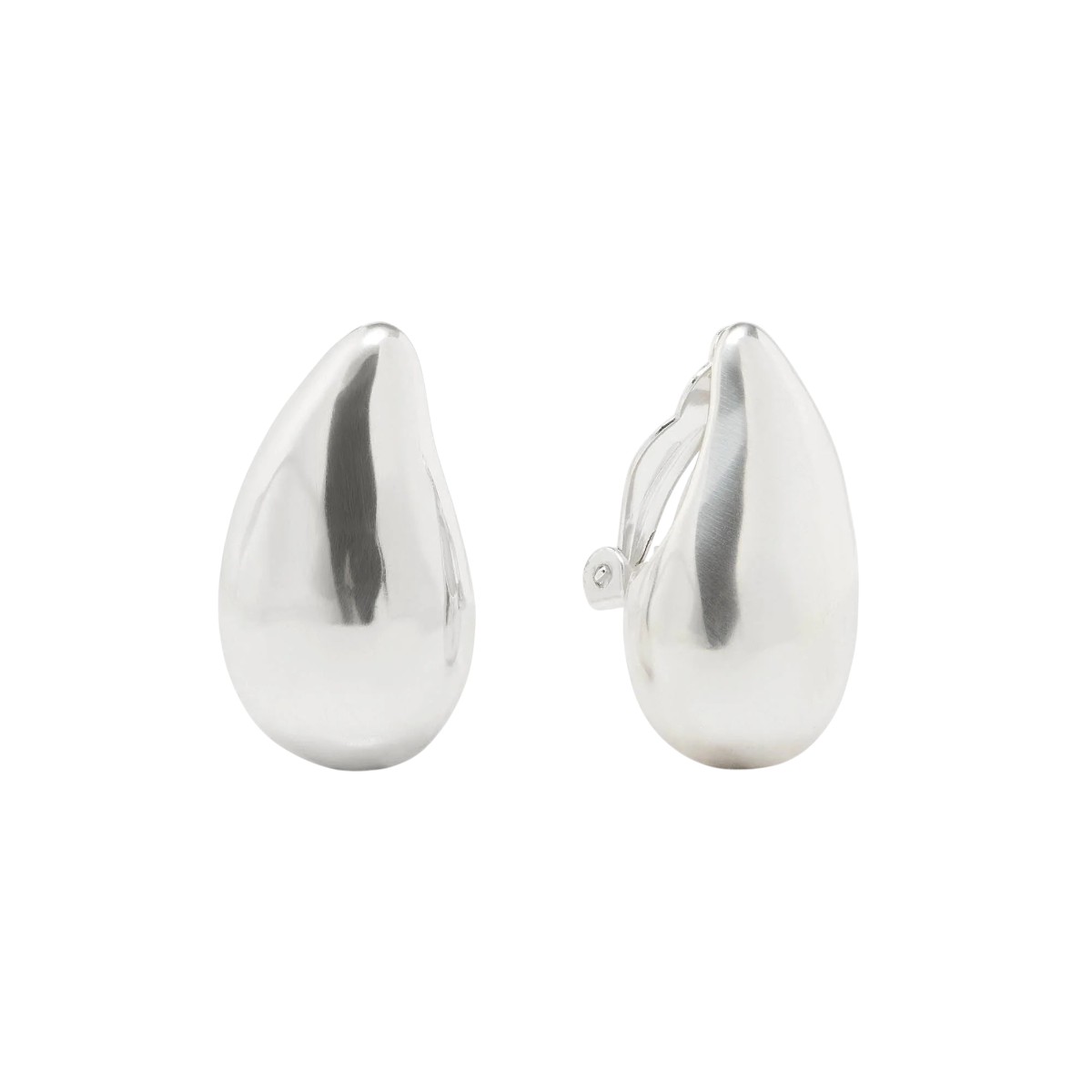 Julie Vos Silver Wave Clip Earrings, Medium
