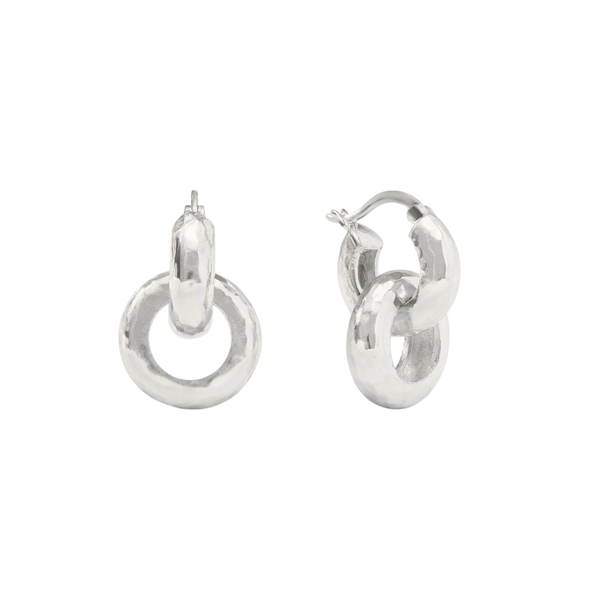 Julie Vos Catalina 2-in-1 Earrings, Silver
