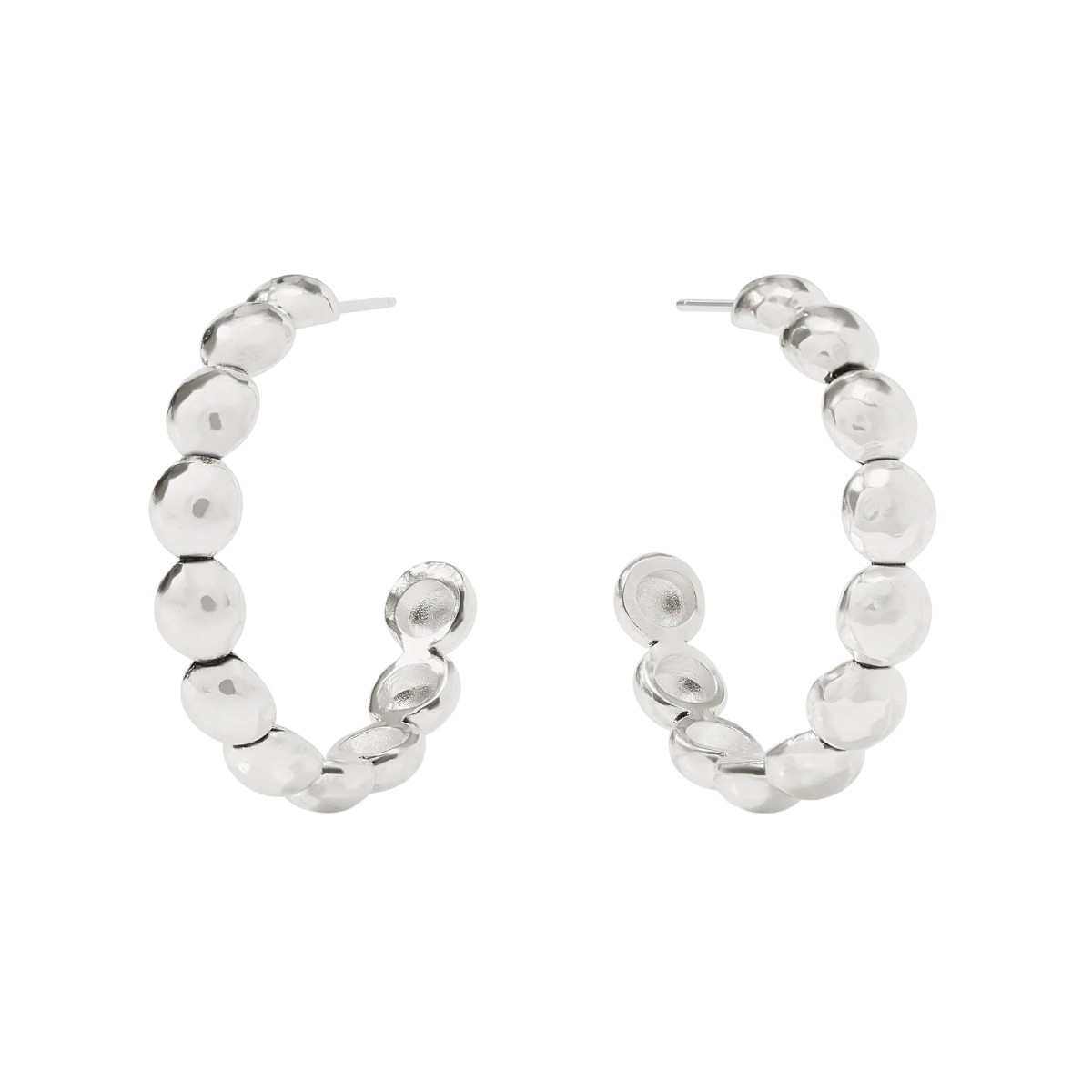 Julie Vos Silver Solara Nova Hoop Earrings, Large