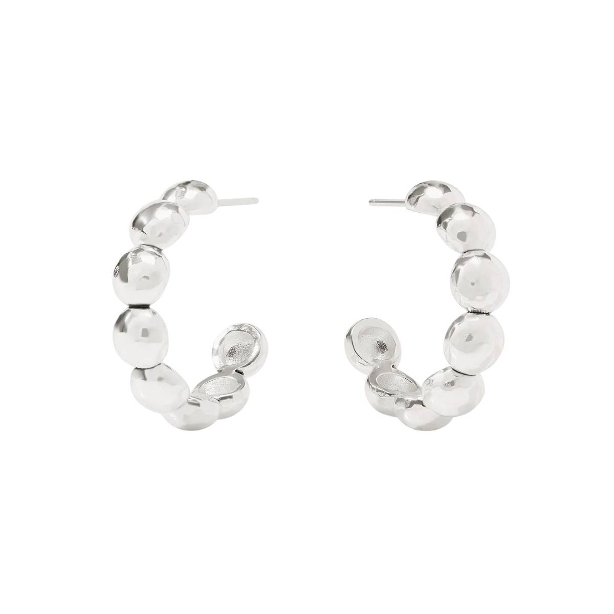 Julie Vos Silver Solara Nova Hoop Earrings, Medium