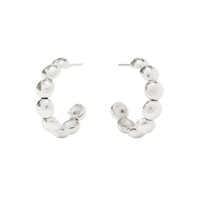 Julie Vos Silver Solara Nova Hoop Earrings, Medium