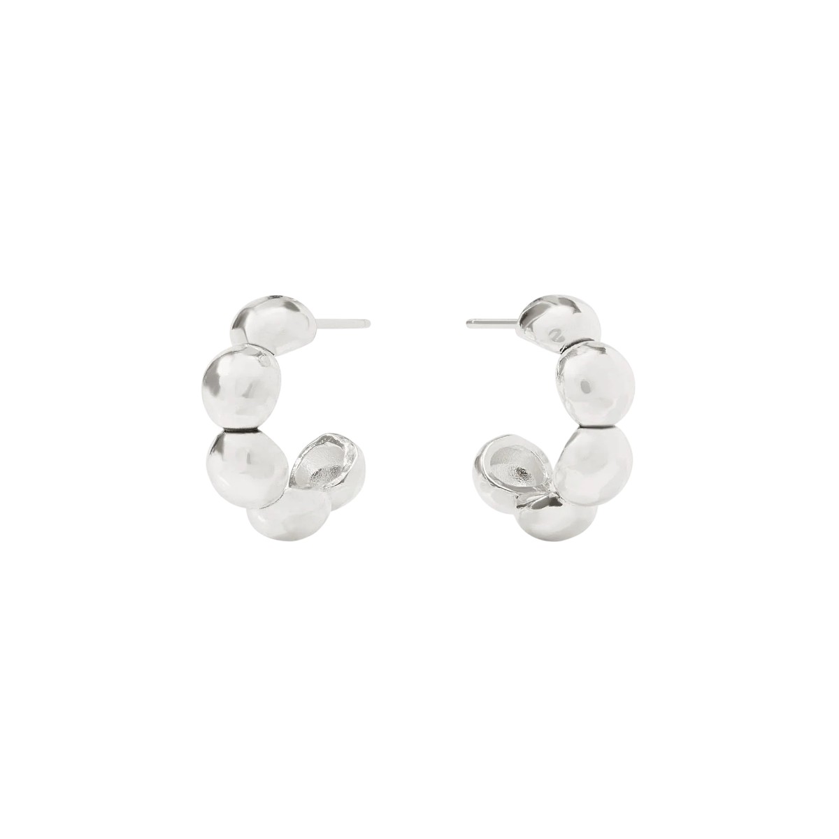 Julie Vos Silver Solara Nova Hoop Earrings, Small