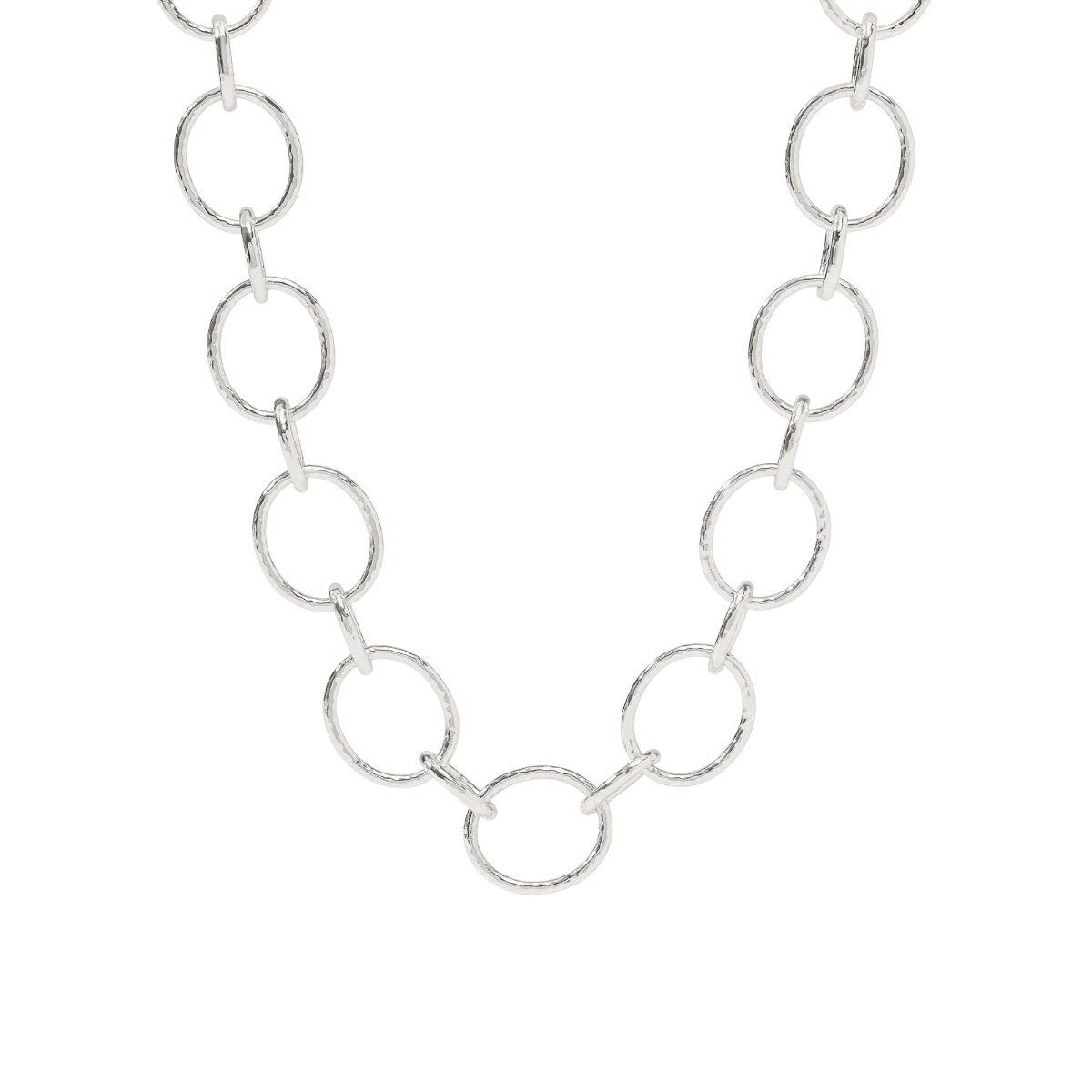 Julie Vos Catalina Light Link Necklace, Silver