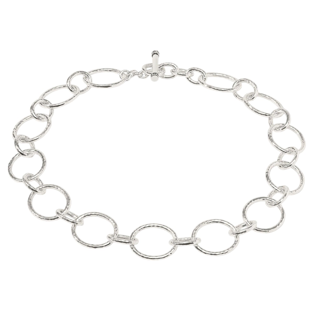 Julie Vos Catalina Light Link Necklace, Silver