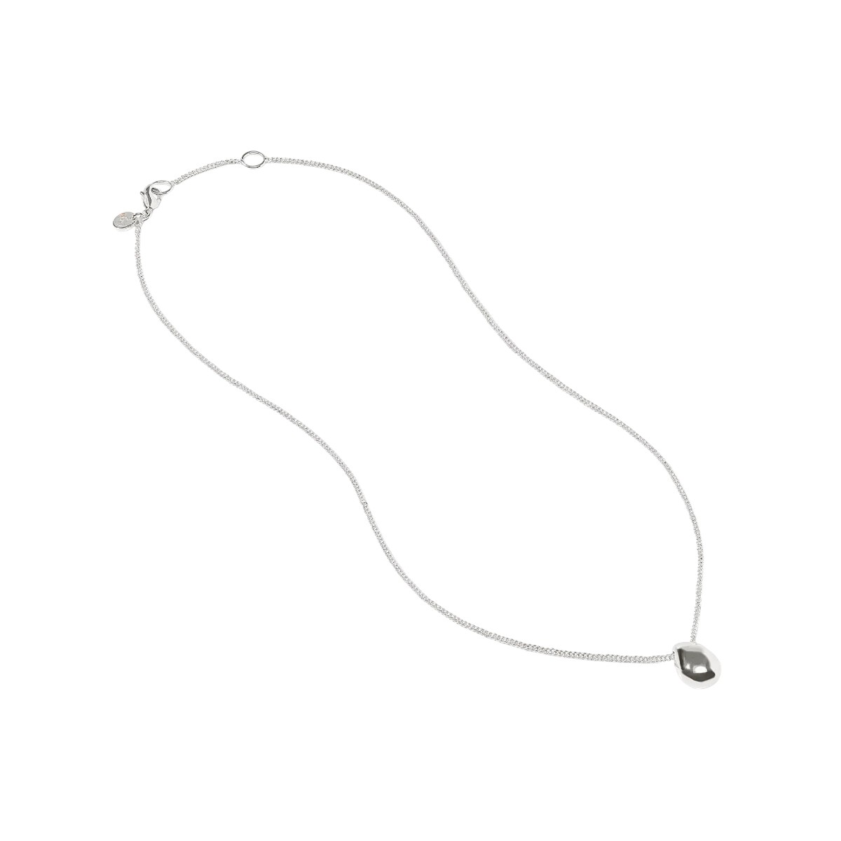 Julie Vos Wave Delicate Necklace, Silver