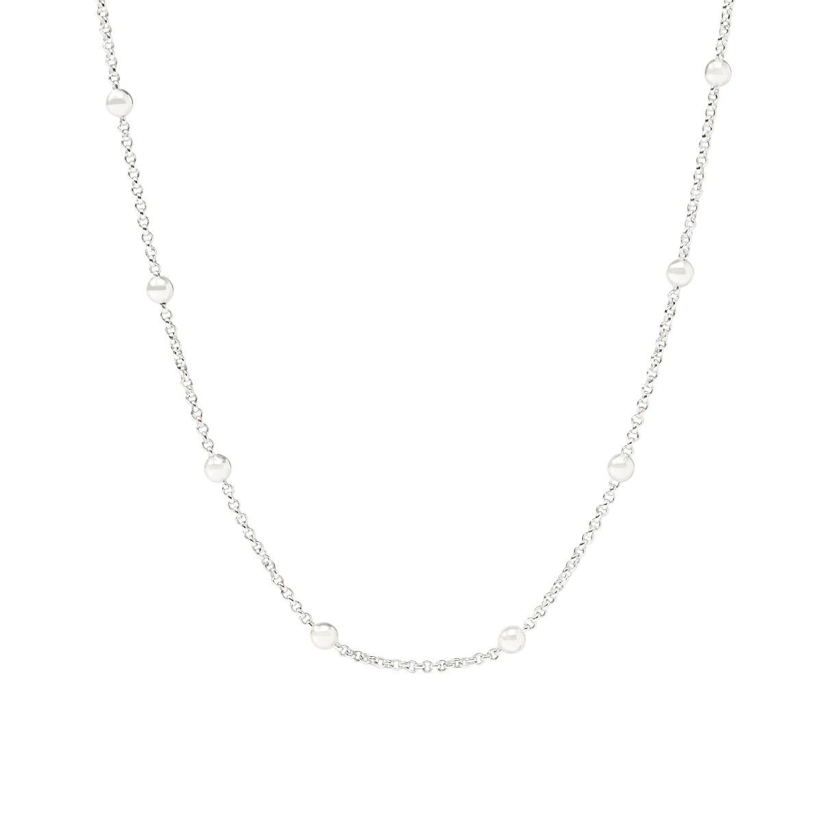 Julie Vos Silver Solara Delicate Station Necklace, 24
