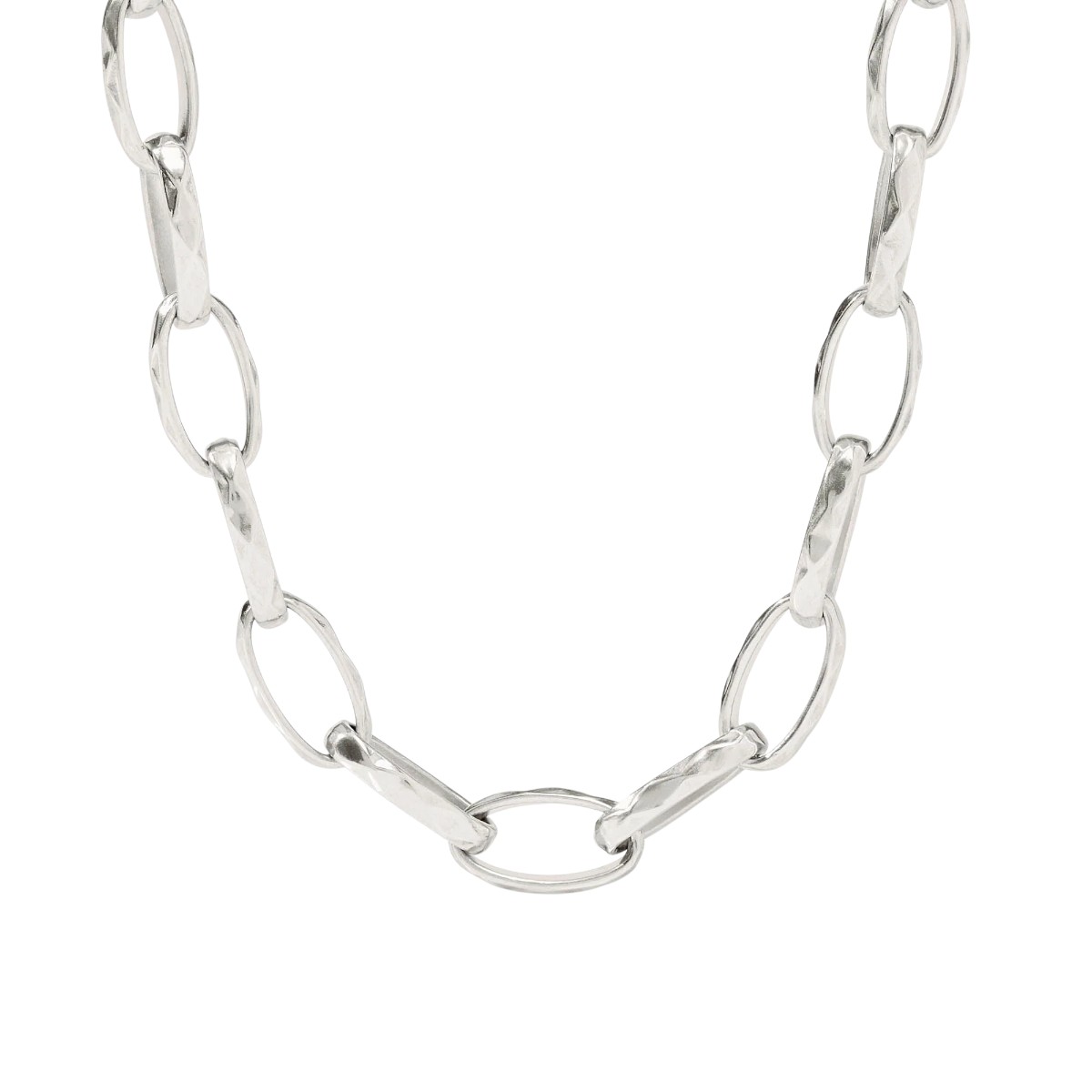 Julie Vos Solara Link Necklace, Silver