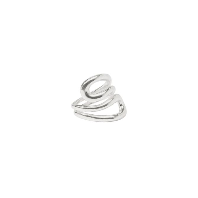 Julie Vos Wave Wrap Ring, Silver