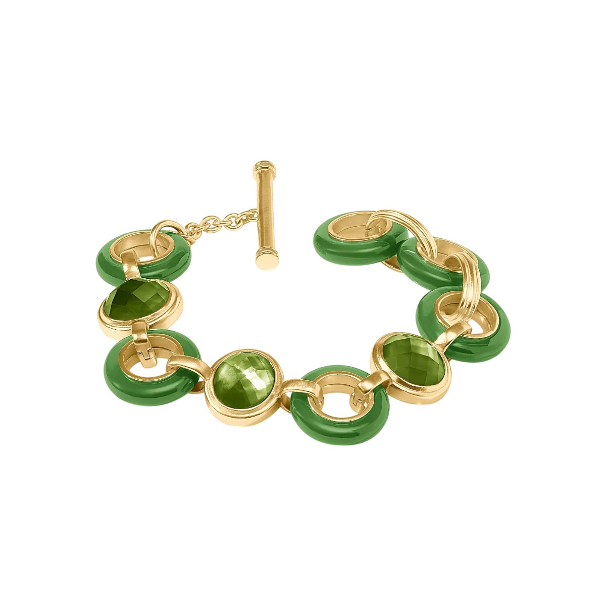 Julie Vos Carnaby Stone Bracelet, Palmetto Green