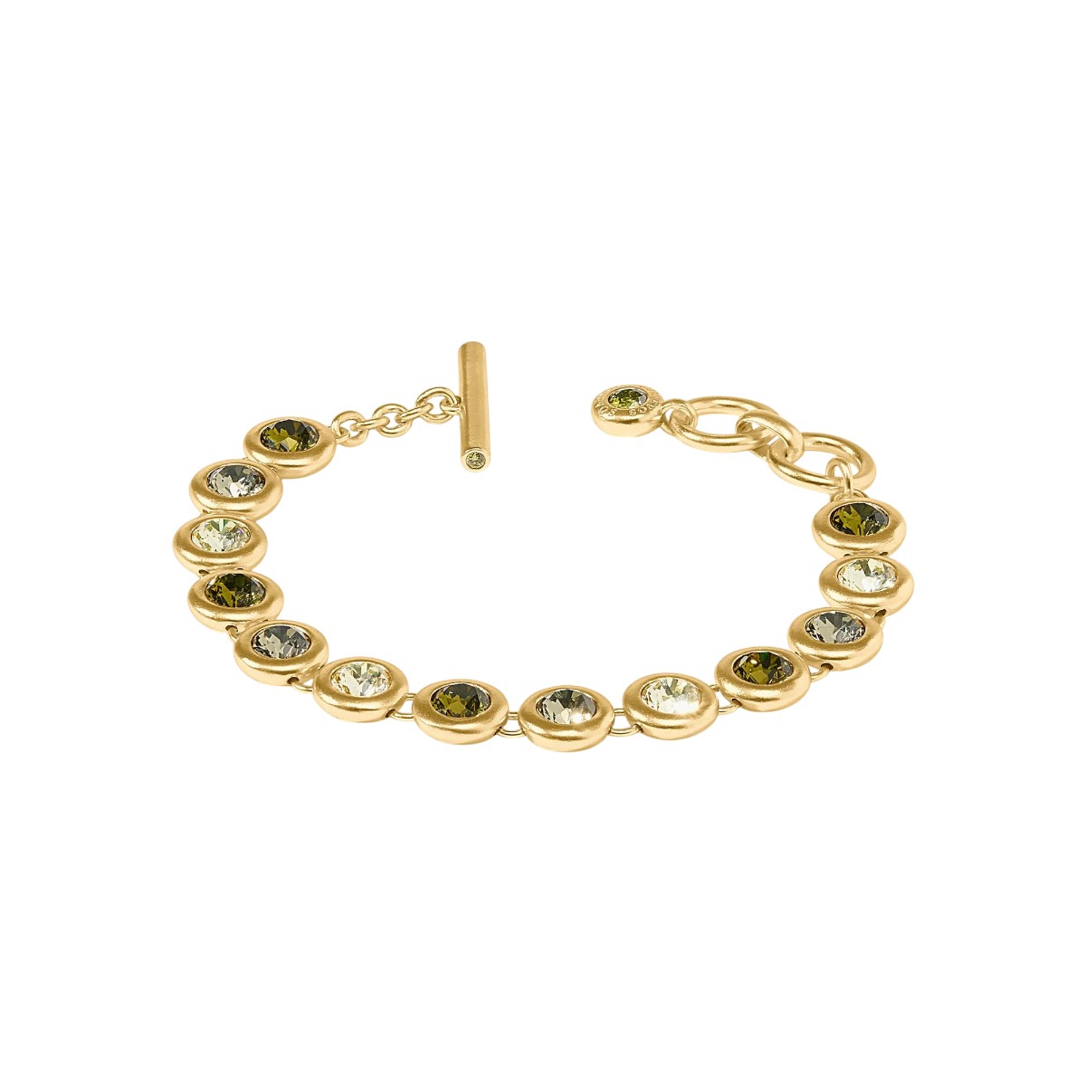 Julie Vos Rainbow Tennis Bracelet, Shades of Jade