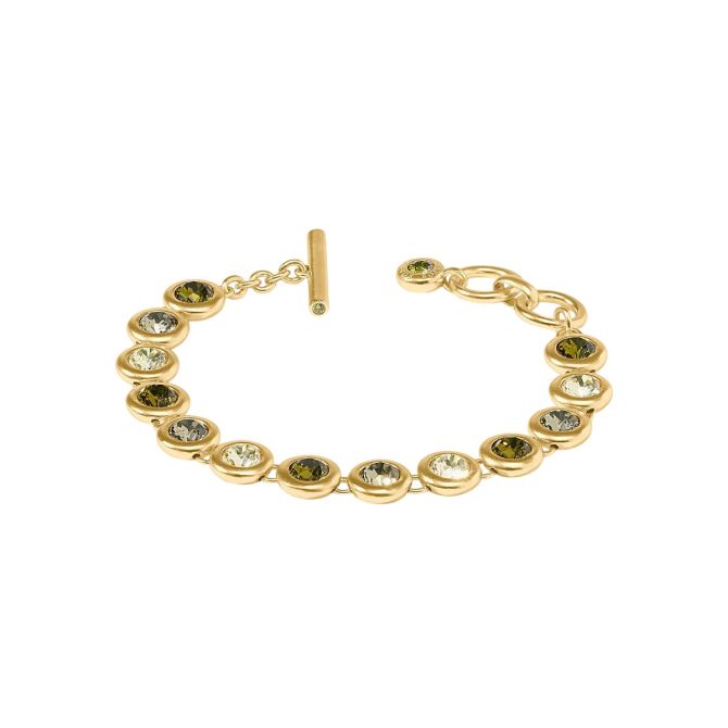 Julie Vos Rainbow Tennis Bracelet, Shades of Jade