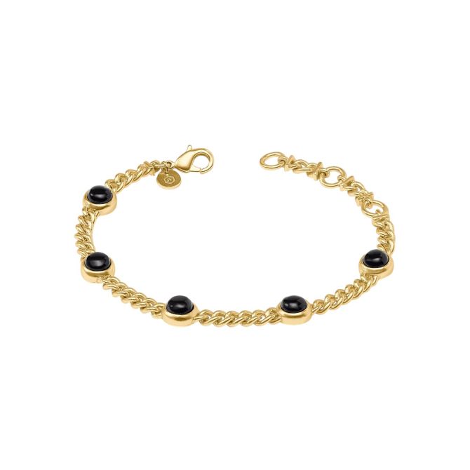 Julie Vos Dolce Delicate Bracelet, Obsidian Black