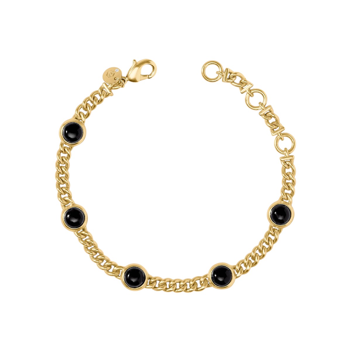 Julie Vos Dolce Delicate Bracelet, Obsidian Black