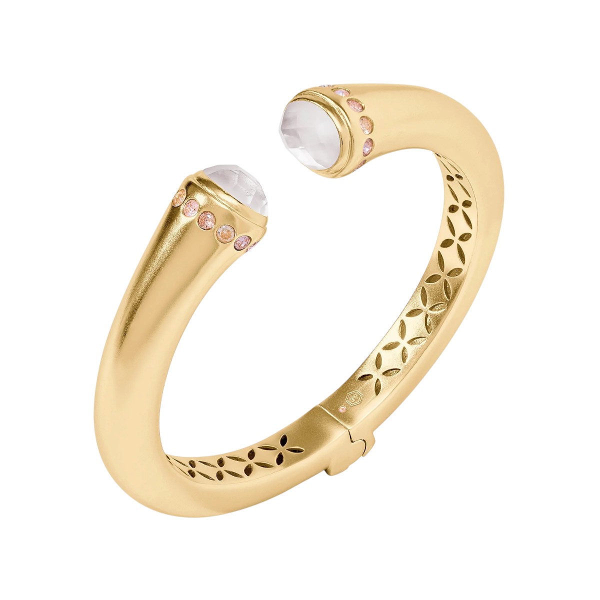 Julie Vos Rainbow Demi Cuff Bracelet, Iridescent Clear Crystal