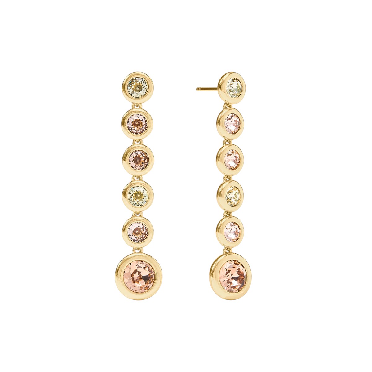 Julie Vos Rainbow Tier Earrings, Champagne Radiance