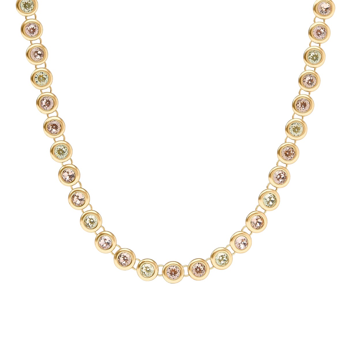 Julie Vos Rainbow Tennis Necklace, Champagne Radiance