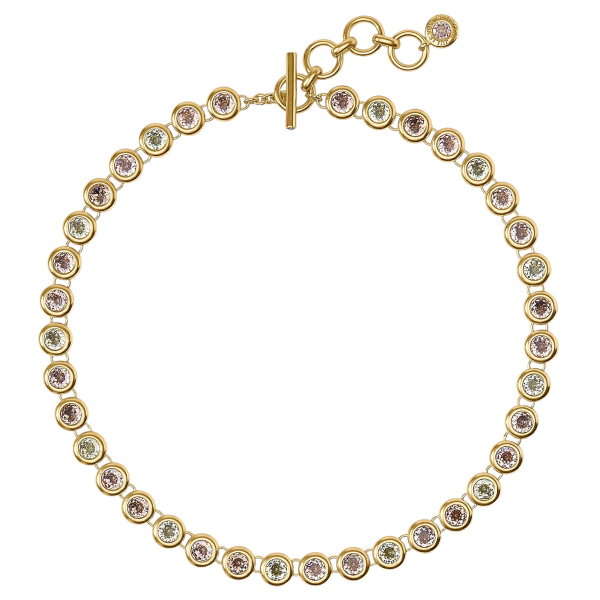 Julie Vos Rainbow Tennis Necklace, Champagne Radiance