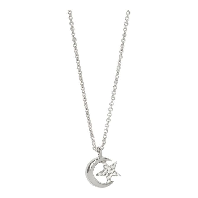 Spartina 449 Sea La Vie Shooting Star/Moon Pendant Necklace, Silver
