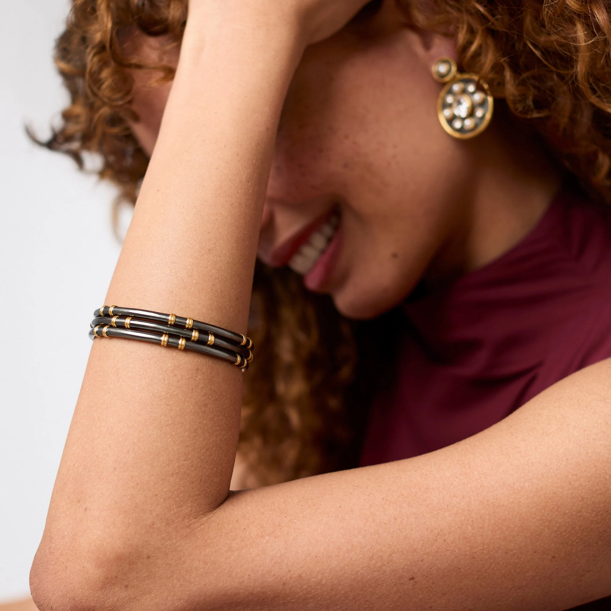 Julie Vos Tribeca Stacking Bangle, Medium