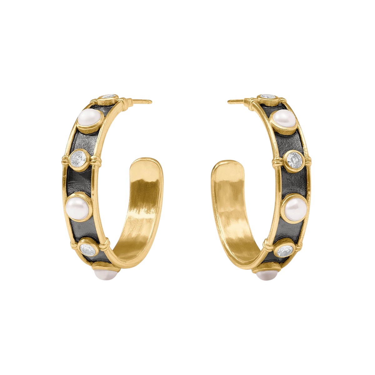 Julie Vos Tribeca Hoop Earrings, Medium