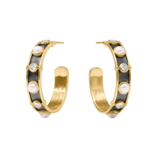 Julie Vos Tribeca Hoop Earrings, Medium