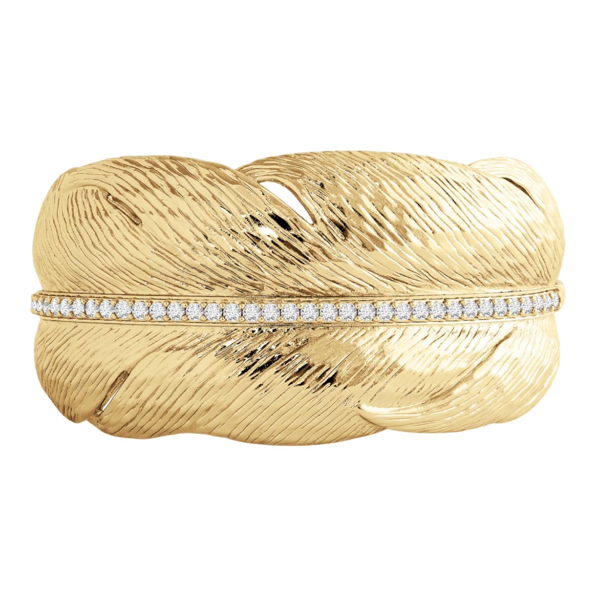 Anabel Aram Feather Cuff, Wide