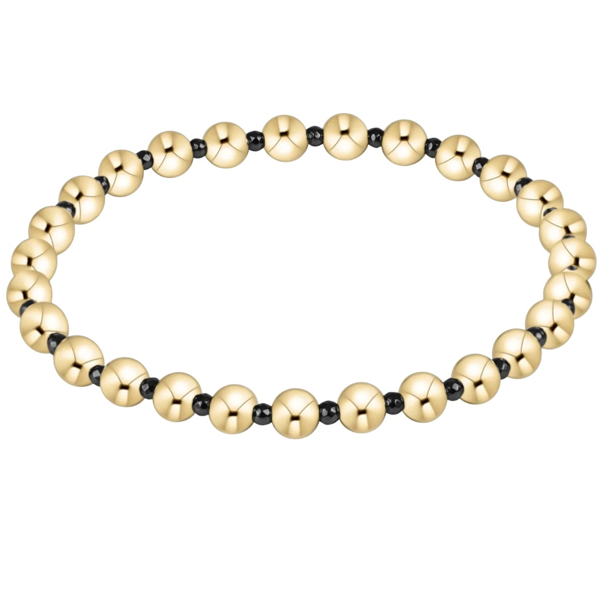 Enewton Faceted Hematite Grateful Pattern 5mm Bead Bracelet, 7.25