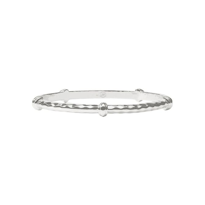 Julie Vos Silver Savannah Bangle Bracelet, Small