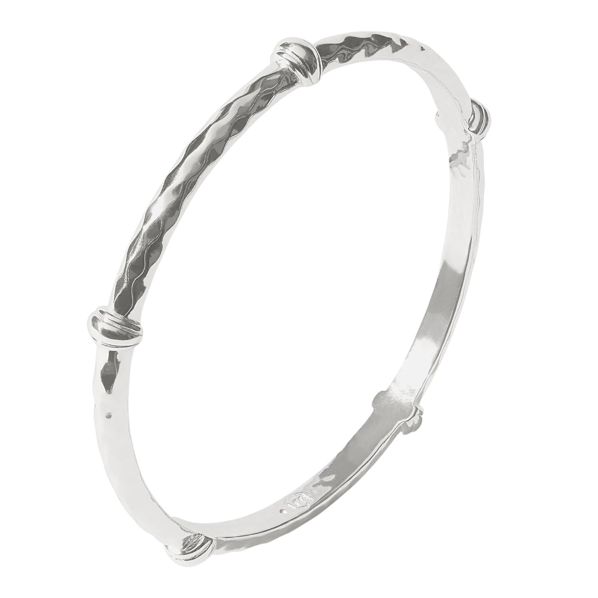Julie Vos Silver Savannah Bangle Bracelet, Small