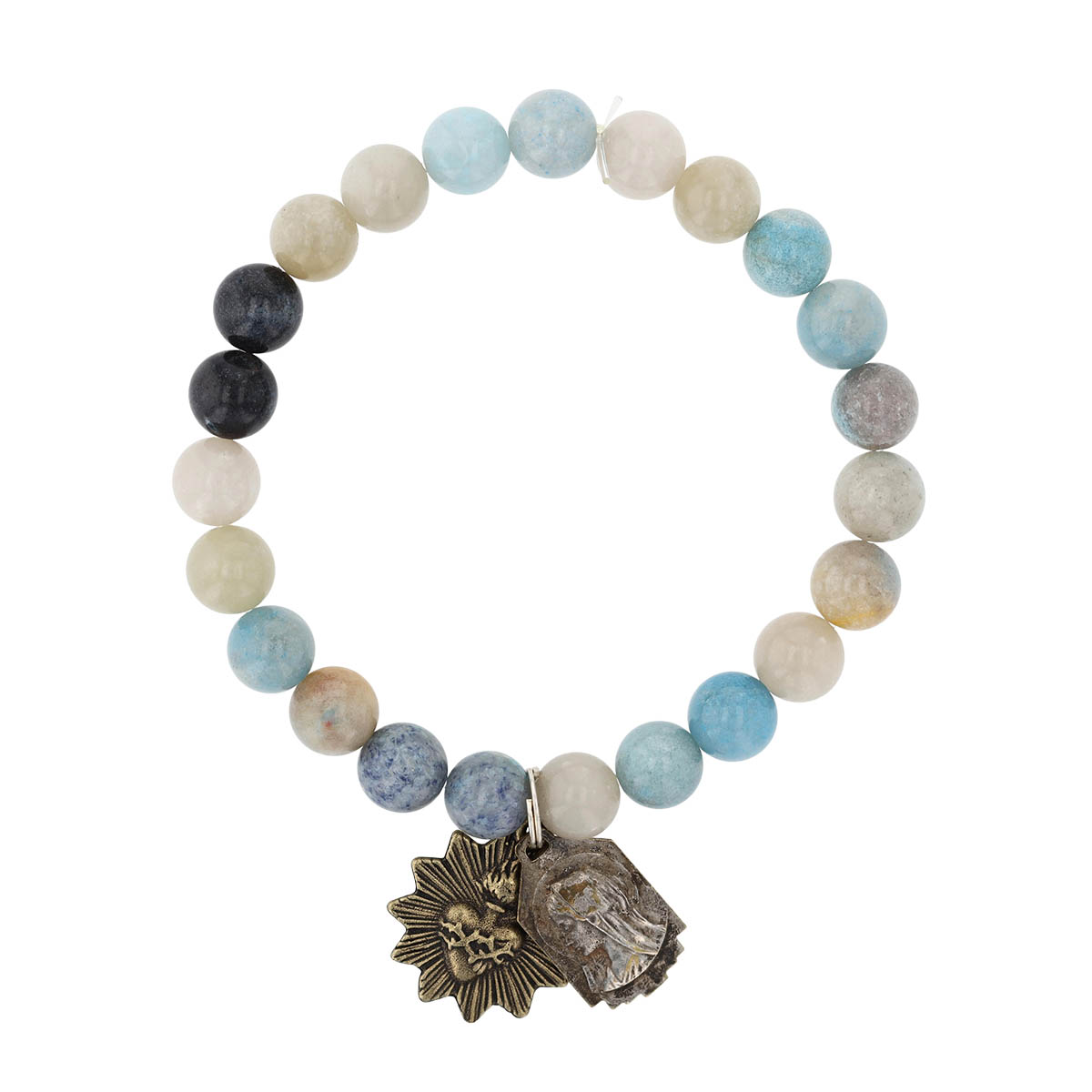 Miracle Icons by Mary Jo Pane Trolleite Bead Stretch Bracelet