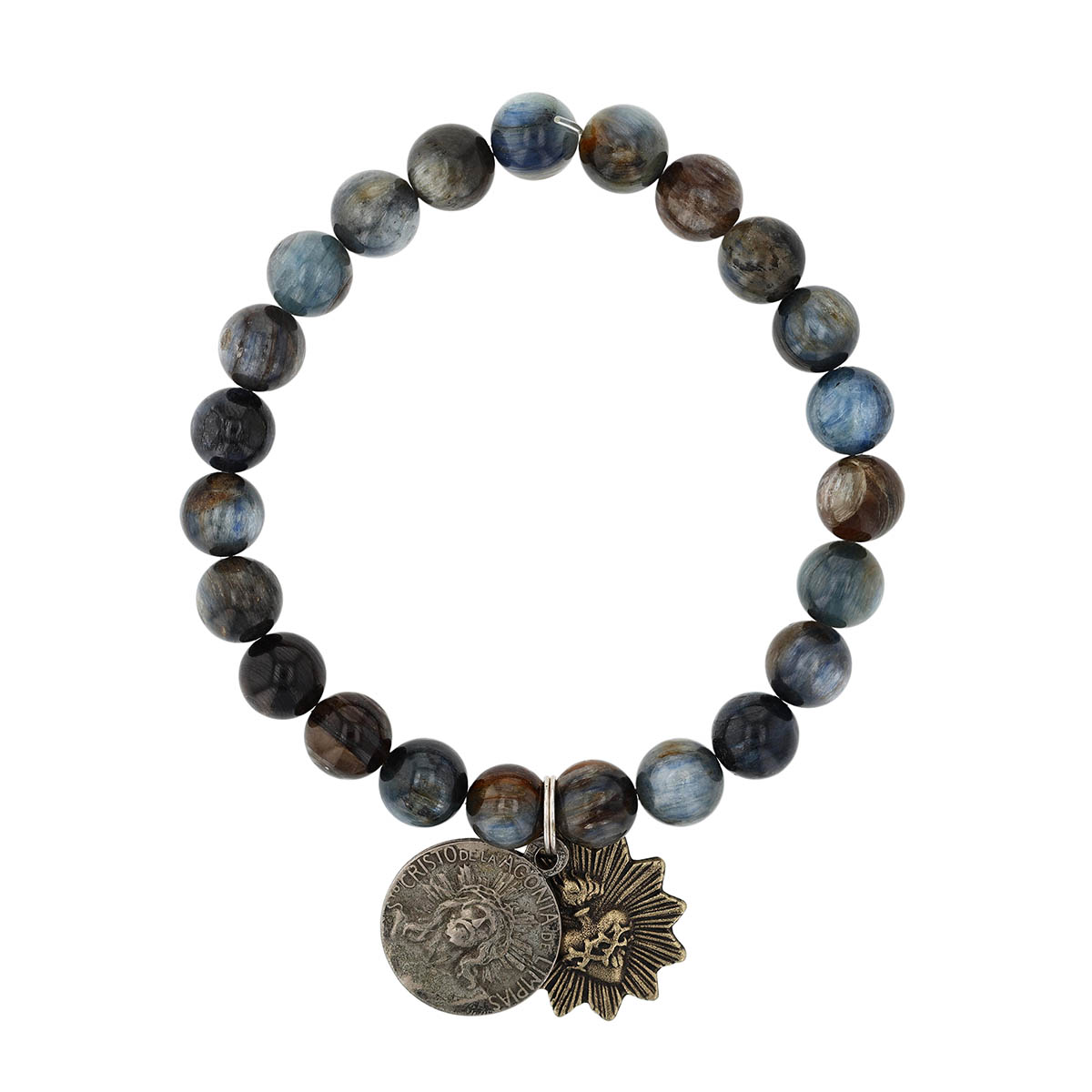 Miracle Icons by Mary Jo Pane Kyanite Bead Stretch Bracelet