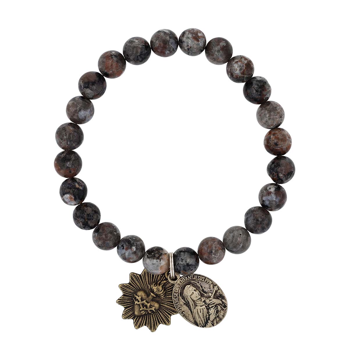 Miracle Icons by Mary Jo Pane Yooperlite Bead Stretch Bracelet