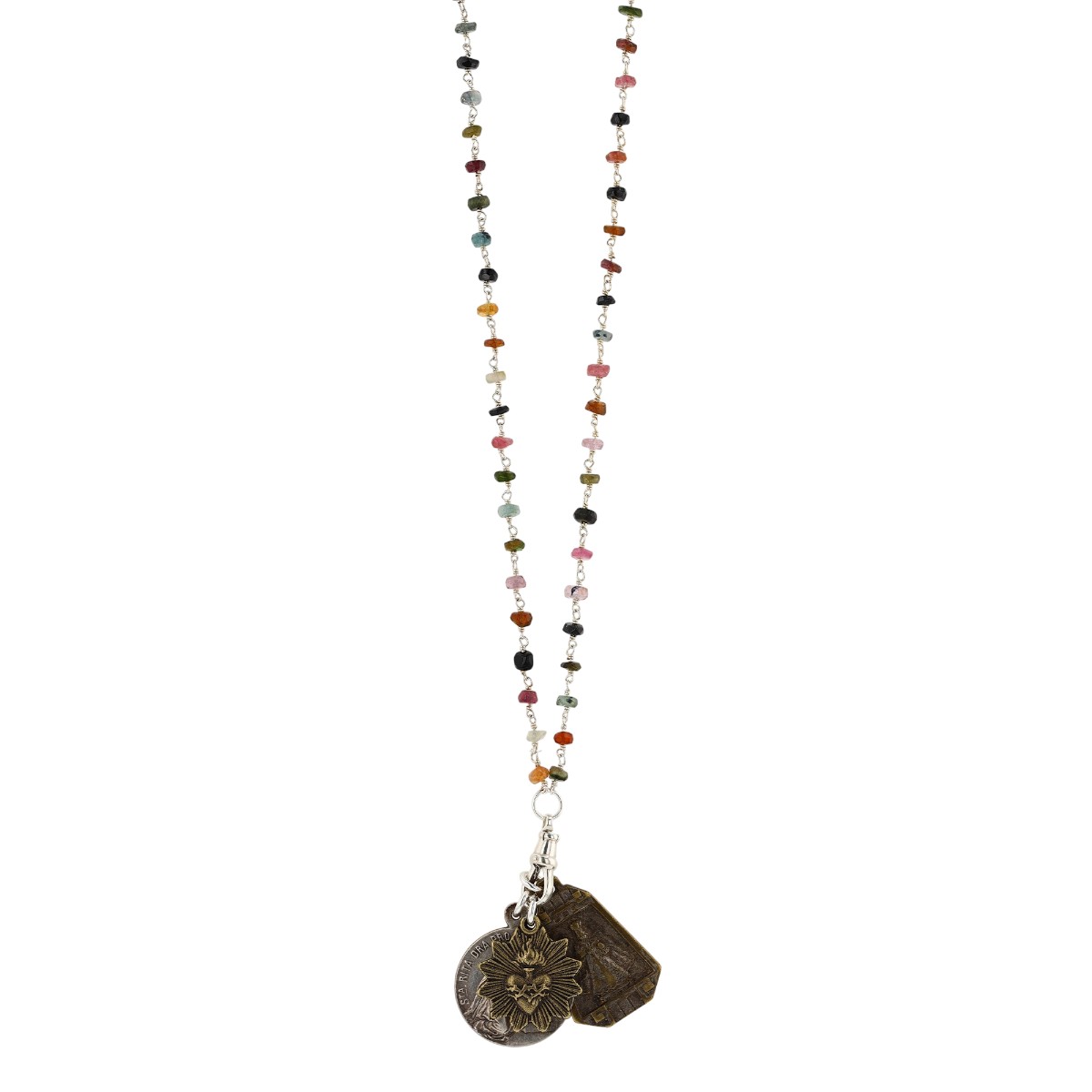 Miracle Icons By Mary Jo Pane Tourmaline Rosary Wrap Necklace, 30