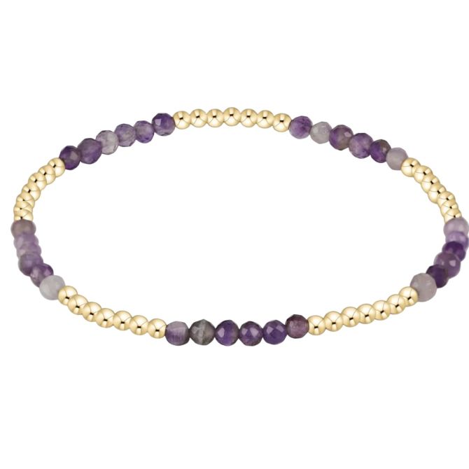 Enewton Blissful Pattern 2.5mm Bead Bracelet, Amethyst