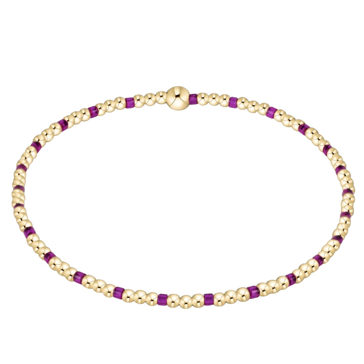 Enewton Hope Sincerity Pattern 2mm Bead Bracelet, Fuchsia