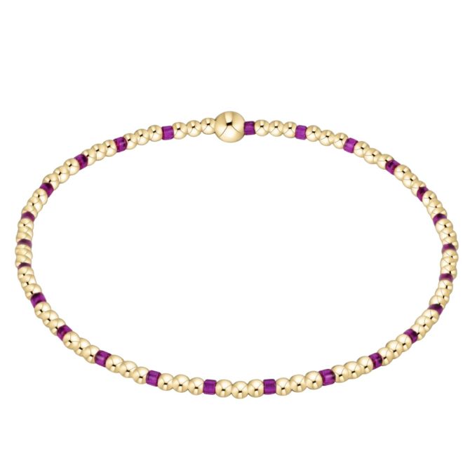 Enewton Hope Sincerity Pattern 2mm Bead Bracelet, Fuchsia