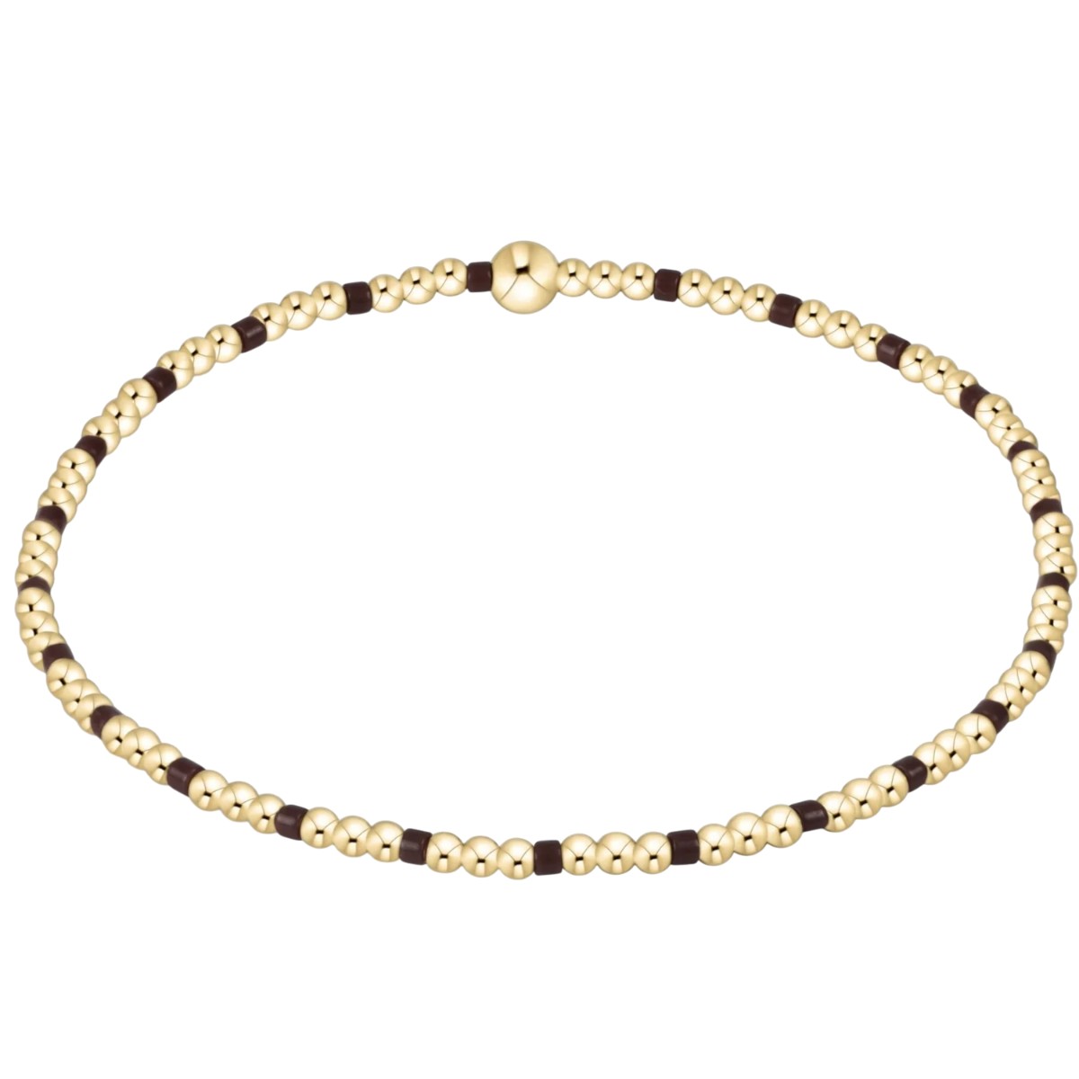 Enewton Hope Sincerity Pattern 2mm Bead Bracelet, Chocolate