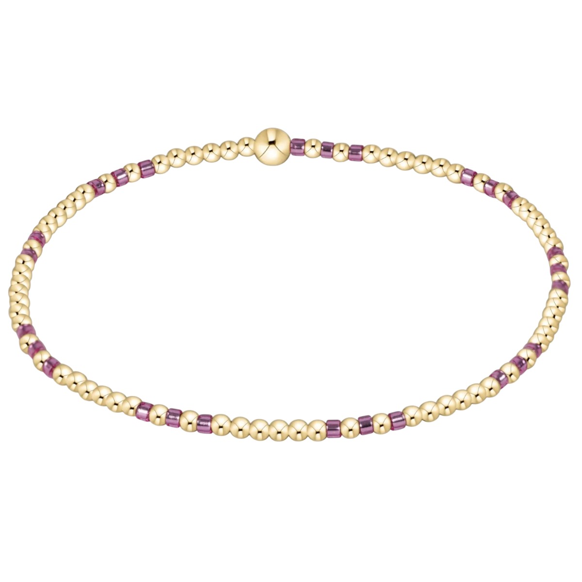 Enewton Hope Joy Pattern 2mm Bead Bracelet, Pink Metallic
