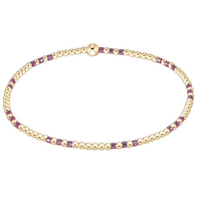 Enewton Hope Joy Pattern 2mm Bead Bracelet, Pink Metallic